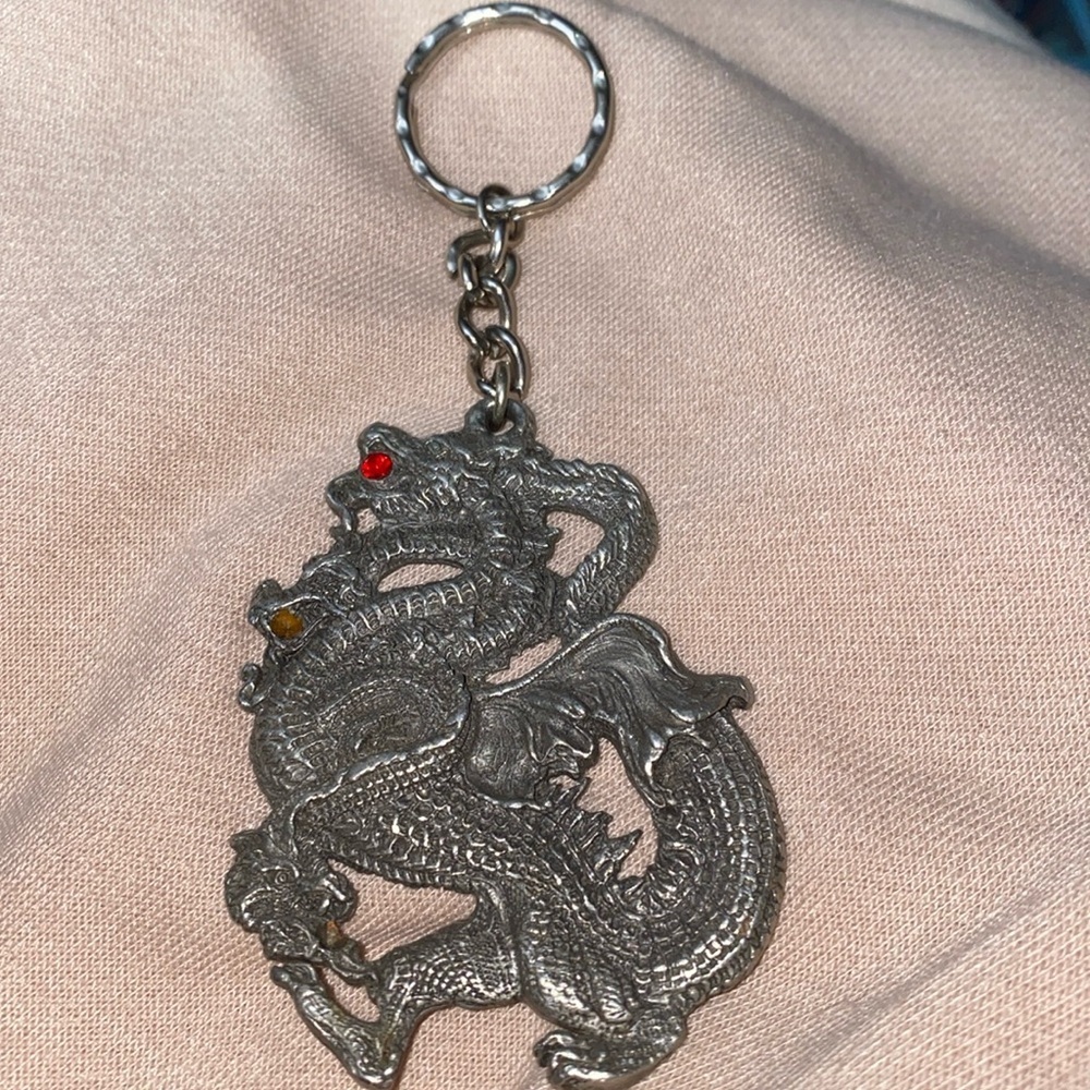 Vintage dragon keychain